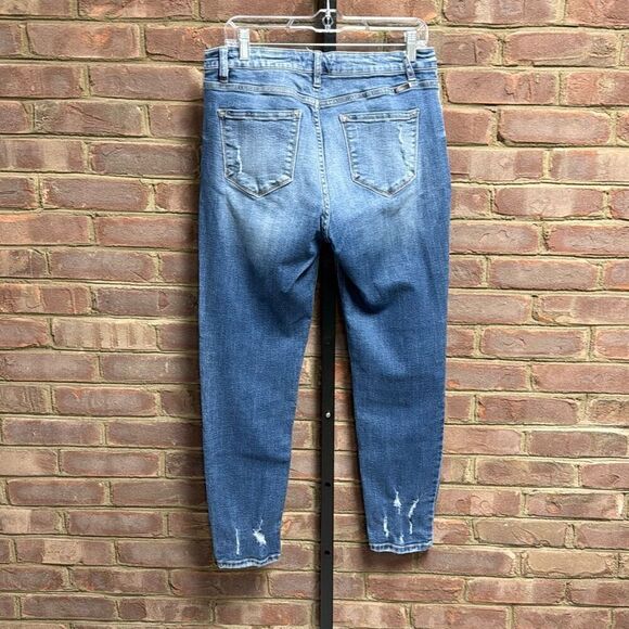 KanCan Women’s High Rise Button Fly Skinny Ankle Blue Jean Size 31 - Picture 3 of 6